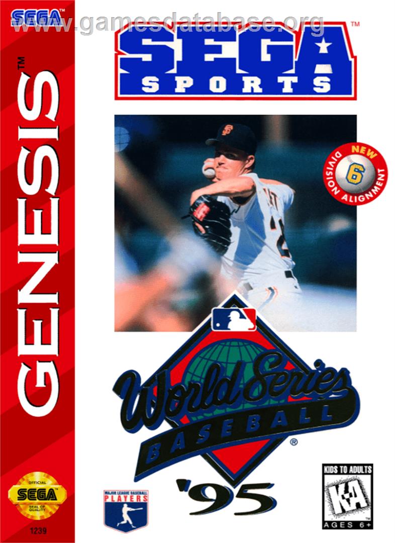 World Series Baseball '95 - Sega Genesis - Artwork - Box
