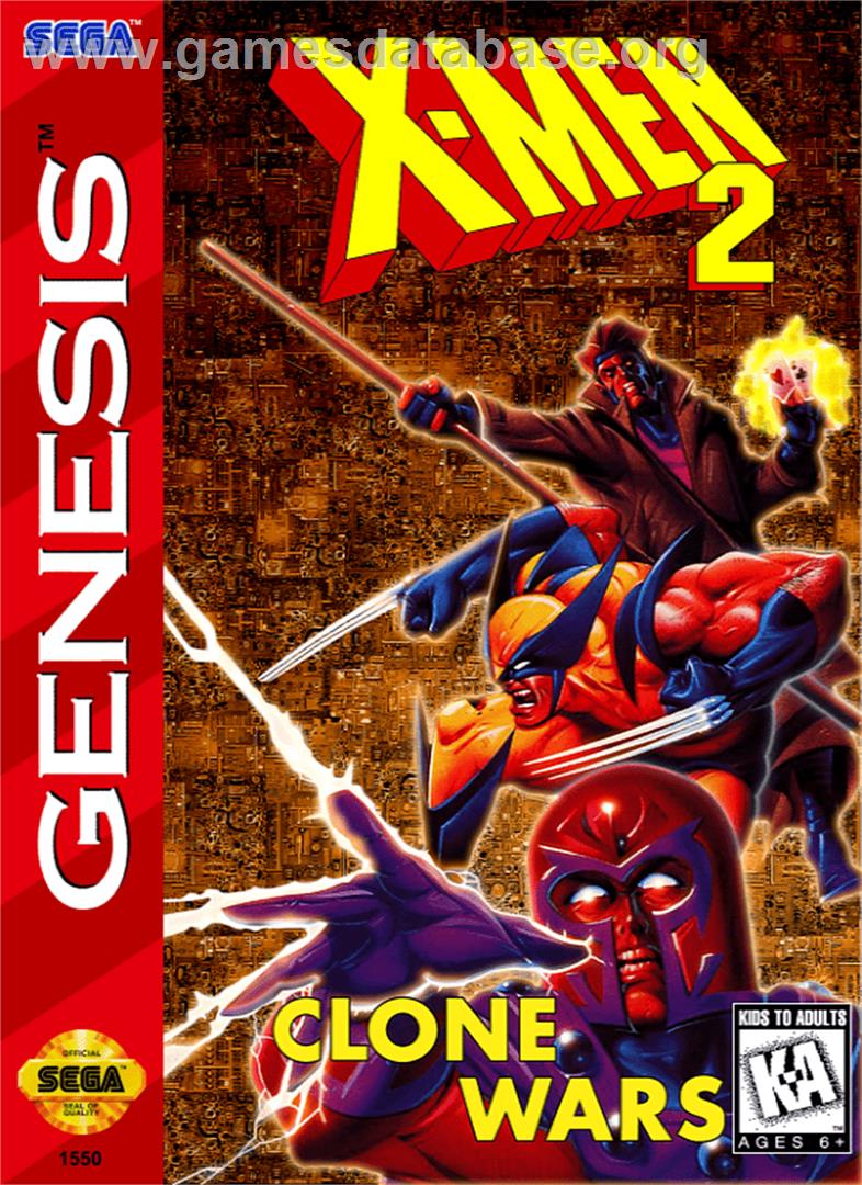 X-Men 2: Clone Wars - Sega Genesis - Artwork - Box