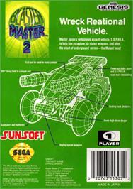 Box back cover for Blaster Master 2 on the Sega Genesis.