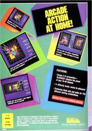 Box back cover for Blockout on the Sega Genesis.