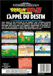 Box back cover for Dragonball Z: L'Appel Du Destin on the Sega Genesis.