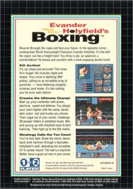 Box back cover for Evander Holyfield's 