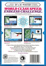 Box back cover for Games: Winter Challenge, The on the Sega Genesis.