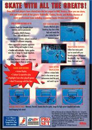 Box back cover for NHLPA Hockey '93 on the Sega Genesis.