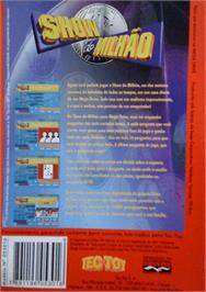 Box back cover for Show do Milhão on the Sega Genesis.