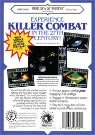 Box back cover for Star Control on the Sega Genesis.