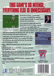 Box back cover for Unnecessary Roughness '95 on the Sega Genesis.