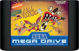 Cartridge artwork for AAAHH!!! Real Monsters on the Sega Genesis.