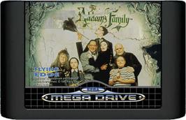 Cartridge artwork for Addams Family, The on the Sega Genesis.