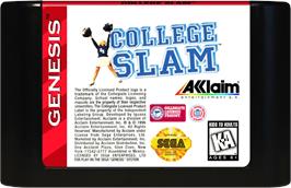 Cartridge artwork for College Slam on the Sega Genesis.