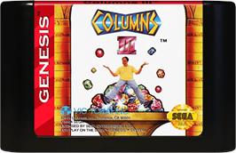 Cartridge artwork for Columns III on the Sega Genesis.