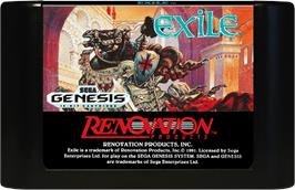 Cartridge artwork for Exile on the Sega Genesis.