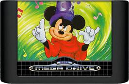 Cartridge artwork for Fantasia on the Sega Genesis.