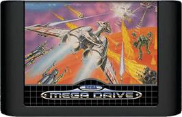Cartridge artwork for Galaxy Force 2 on the Sega Genesis.