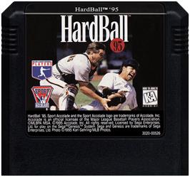 Cartridge artwork for HardBall 5 on the Sega Genesis.
