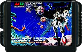 Cartridge artwork for Heavy Unit: Mega Drive Special on the Sega Genesis.