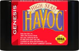 Cartridge artwork for High Seas Havoc on the Sega Genesis.