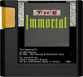 Cartridge artwork for Immortal, The on the Sega Genesis.