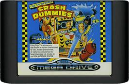 Cartridge artwork for Incredible Crash Dummies, The on the Sega Genesis.