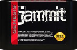 Cartridge artwork for Jammit on the Sega Genesis.