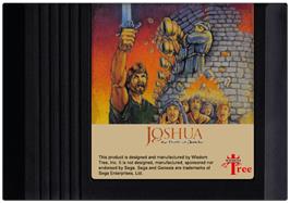 Cartridge artwork for Joshua & the Battle of Jericho on the Sega Genesis.