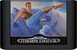 Cartridge artwork for Last Battle on the Sega Genesis.