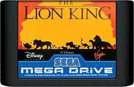 Cartridge artwork for Lion King, The on the Sega Genesis.