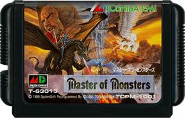 Cartridge artwork for Master of Monsters on the Sega Genesis.