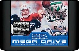 Cartridge artwork for NFL Quarterback Club '96 on the Sega Genesis.