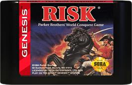 Cartridge artwork for Risk on the Sega Genesis.