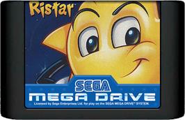 Cartridge artwork for Ristar on the Sega Genesis.