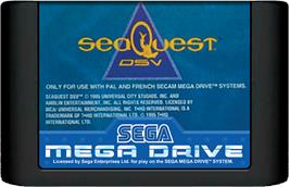 Cartridge artwork for SeaQuest DSV on the Sega Genesis.