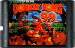 Cartridge artwork for Super Donkey Kong '99 on the Sega Genesis.