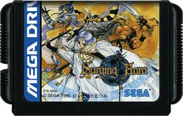 Cartridge artwork for Surging Aura on the Sega Genesis.