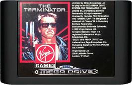 Cartridge artwork for Terminator, The on the Sega Genesis.