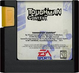 Cartridge artwork for Toughman Contest on the Sega Genesis.