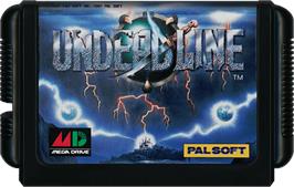 Cartridge artwork for Undead Line on the Sega Genesis.