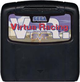 Cartridge artwork for Virtua Racing on the Sega Genesis.