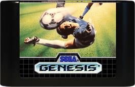Cartridge artwork for World Championship Soccer on the Sega Genesis.