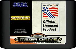 Cartridge artwork for World Cup USA '94 on the Sega Genesis.