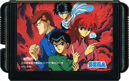 Cartridge artwork for Yu Yu Hakusho Gaiden on the Sega Genesis.