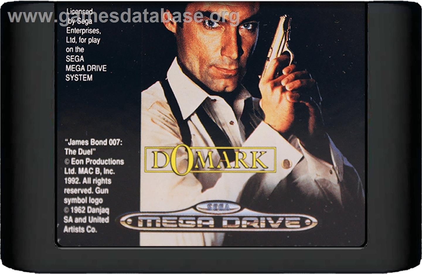 007: The Duel - Sega Genesis - Artwork - Cartridge
