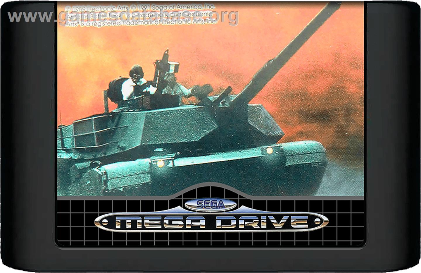 Abrams Battle Tank - Sega Genesis - Artwork - Cartridge