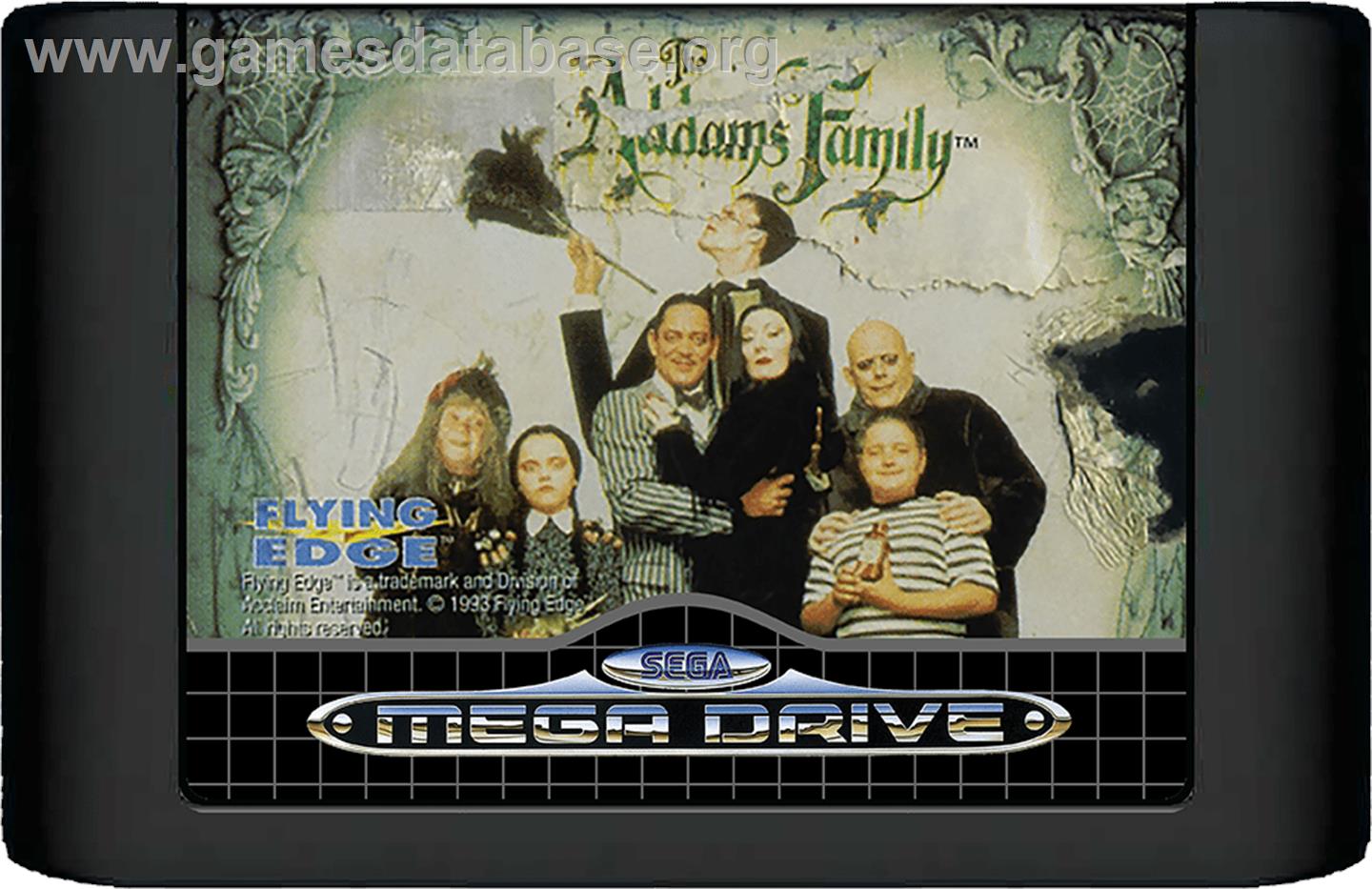 Addams Family, The - Sega Genesis - Artwork - Cartridge