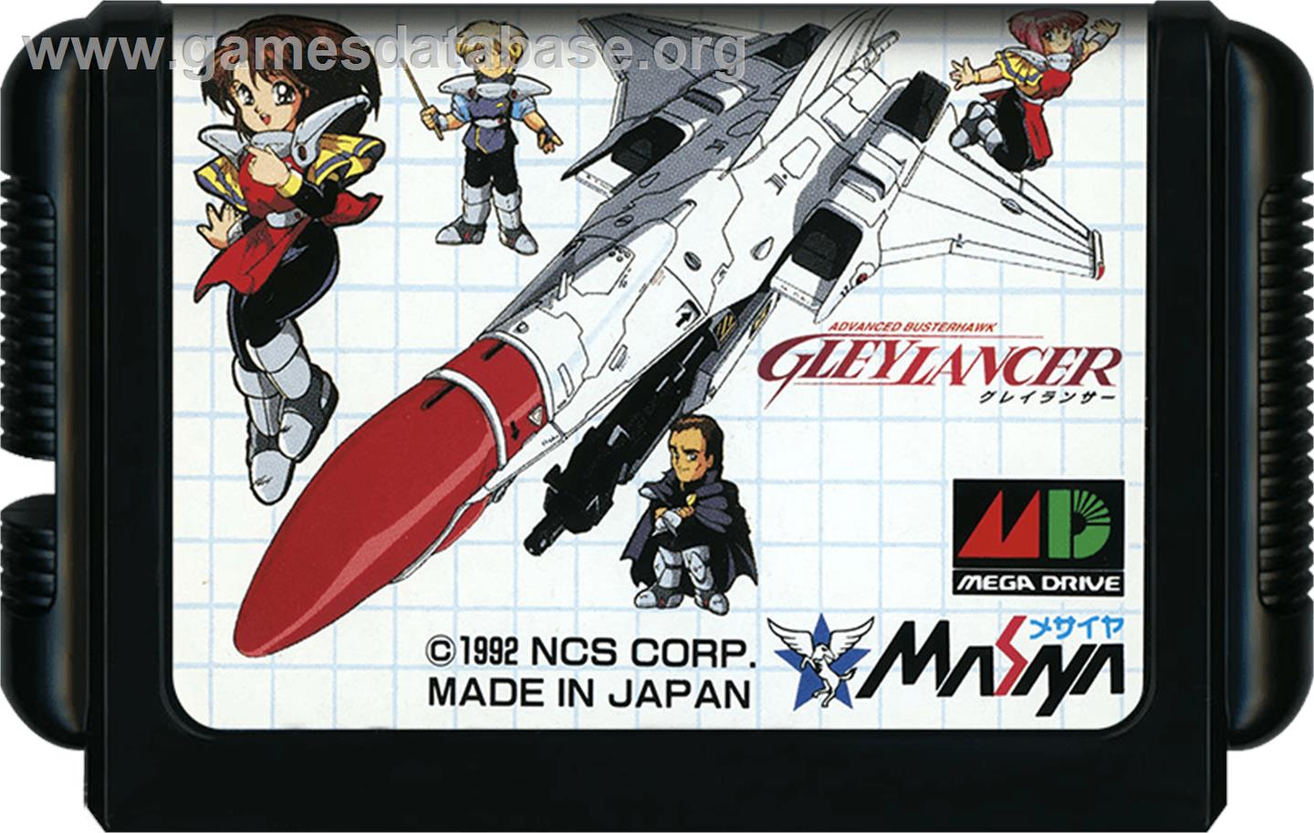 Advanced Busterhawk Gleylancer - Sega Genesis - Artwork - Cartridge
