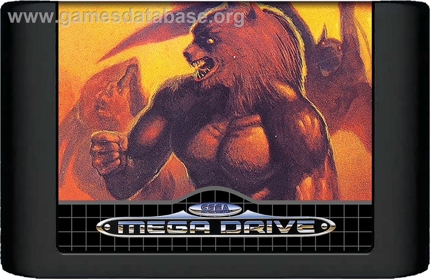 Altered Beast - Sega Genesis - Artwork - Cartridge