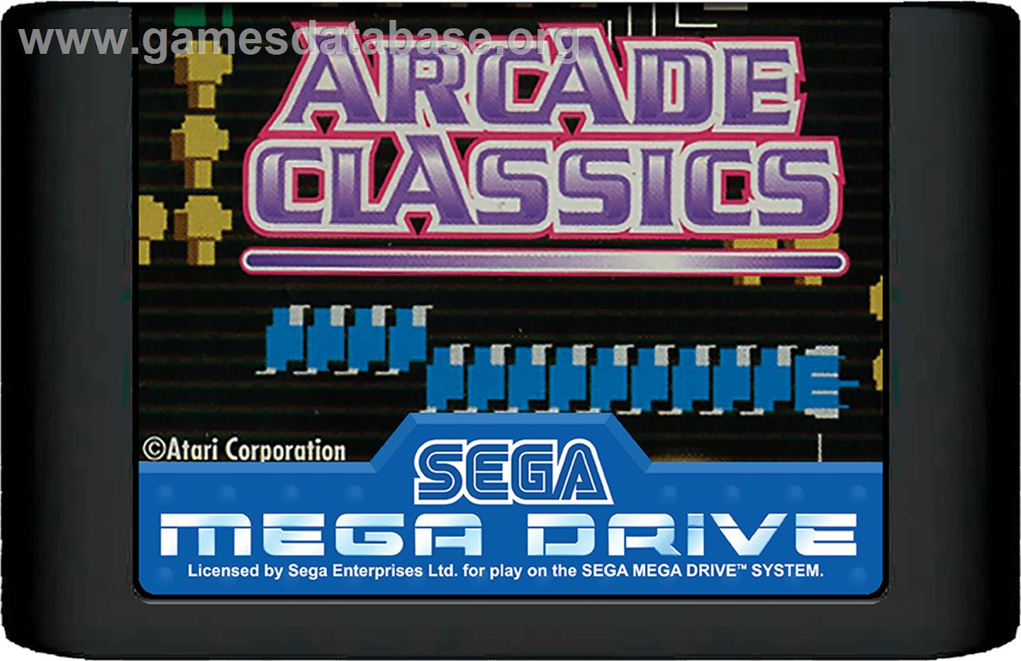 Arcade Classics - Sega Genesis - Artwork - Cartridge