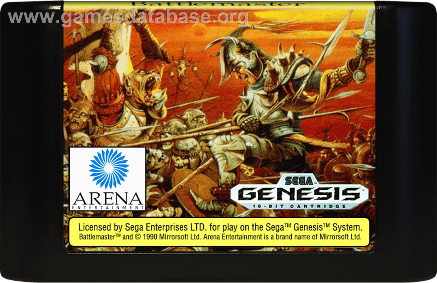 Battle Master - Sega Genesis - Artwork - Cartridge