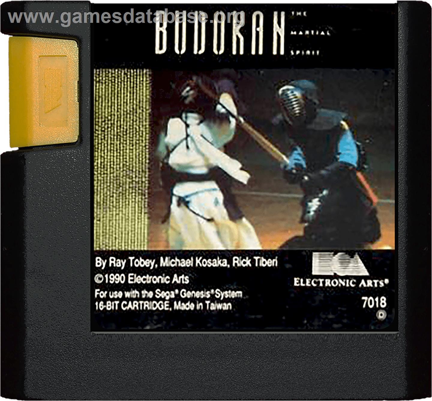 Budokan: The Martial Spirit - Sega Genesis - Artwork - Cartridge