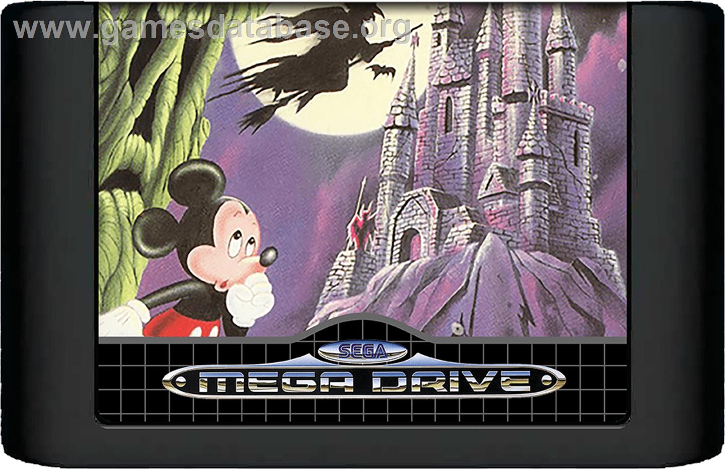 Castle of Illusion starring Mickey Mouse - Sega Genesis - Artwork - Cartridge